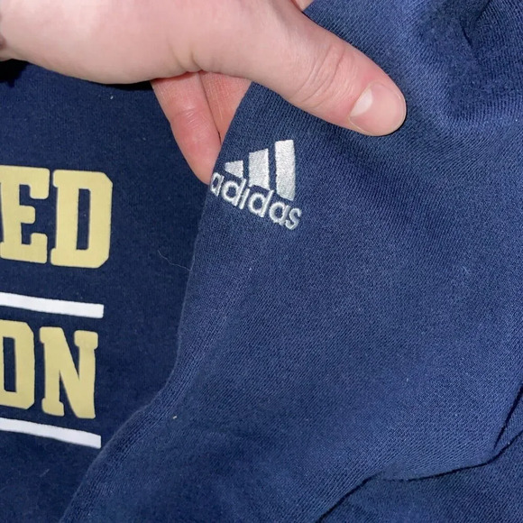 Vintage Notre Dame Fighting Irish Hoodie Mens‎ L 2012 Undefeated Season Adidas - Picture 3 of 5
